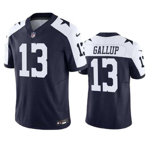 Men & Women & Youth Dallas Cowboys #13 Michael Gallup Navy 2023 F.U.S.E. Vapor Limited Stitched Football Jersey